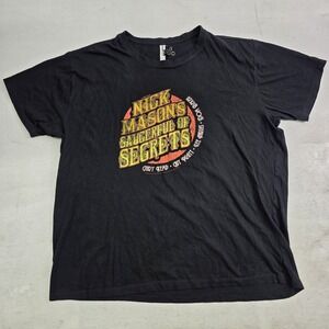 Nick Mason's Saucerful‎ of Secrets Tour 2022 Pink Floyd Black T-Shirt Men's 2XL